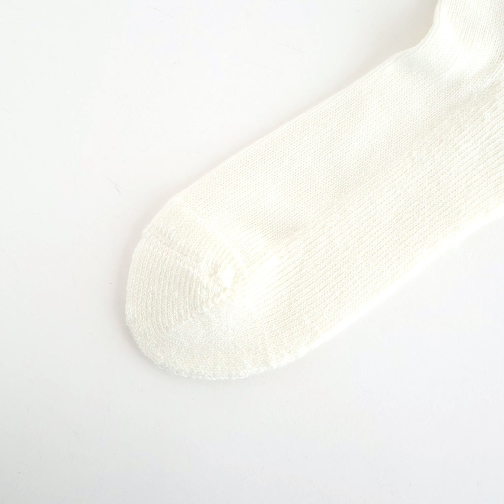 LOOSE PILE CREW SOCKS #WHITE [R1334-AW25]