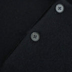 EXTRA FINE WOOL KNIT POLO LS #BLACK [ST.1477]