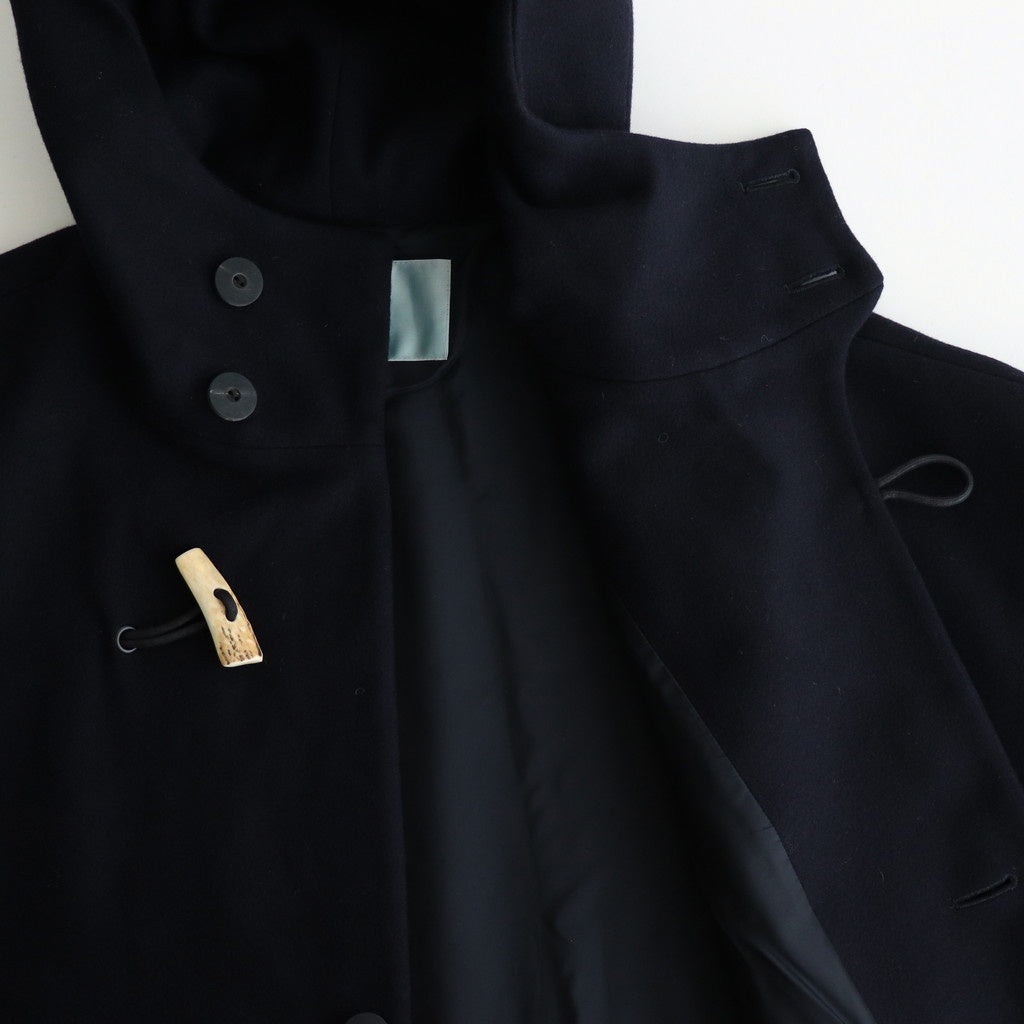 メルトンダッフルロングCT #NAVY [D224-C545]