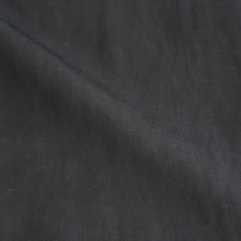 VIS/LI BRIGHT TWILL OPEN COLLAR SS SHIRT #DARK CHARCOAL [ST.1463]