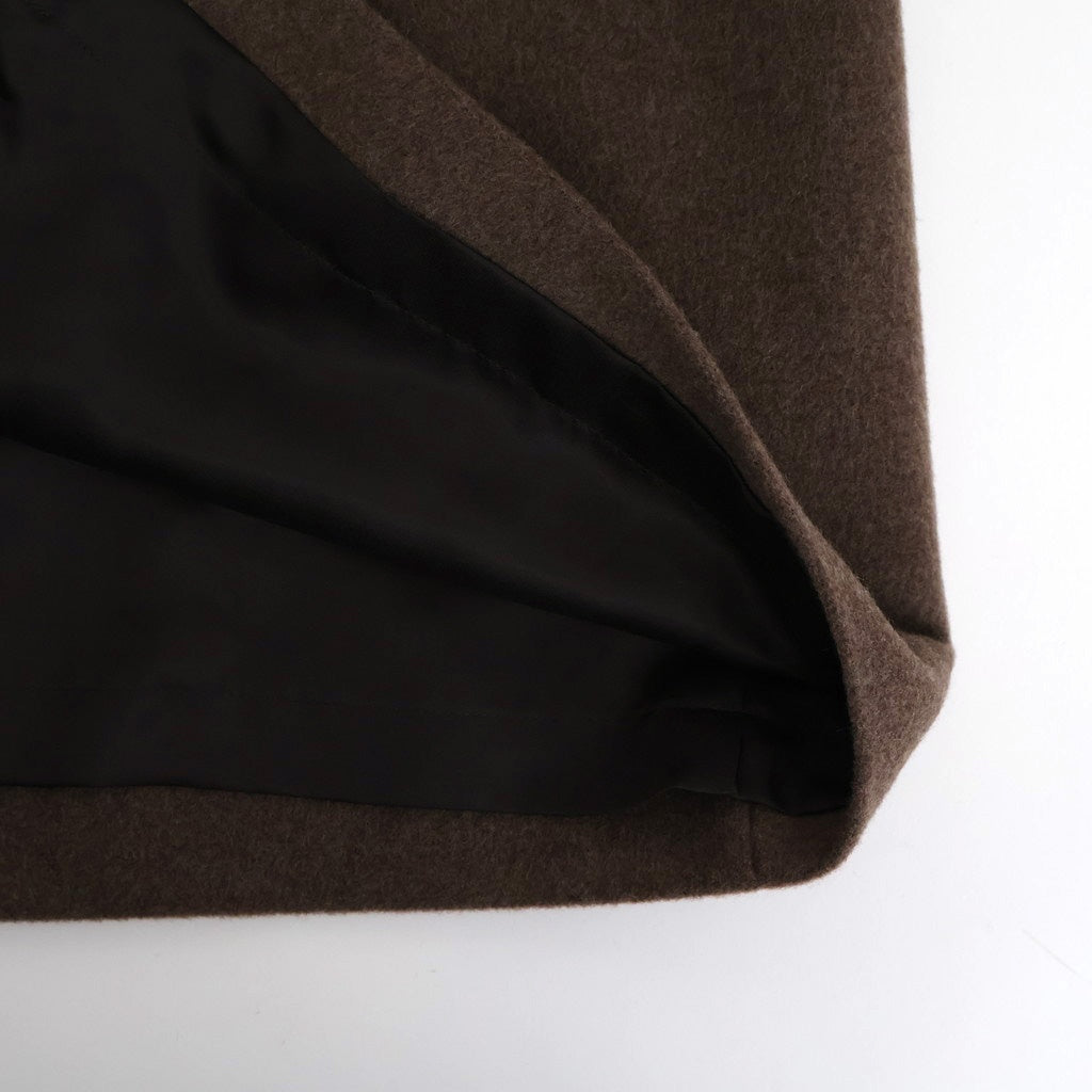 SUPER FINE WOOL MOSSER SOUTIEN COLLAR COAT #TOP BROWN [A25AC01WM]