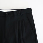 3pleated Wide-leg Trousers #BLACK [YK25FW01051P]