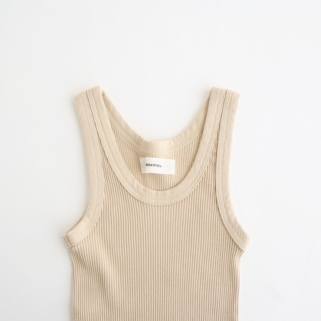 Seamless Rib Tanktop #SAND [12610612]