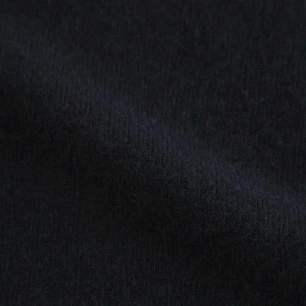 EXTRA FINE WOOL KNIT POLO LS #BLACK [ST.1477]