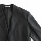 BLUEFACED WOOL JACKET #CHARCOAL NAVY STRIPE [A26AJ03BS]