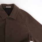 SUPER FINE WOOL MOSSER SOUTIEN COLLAR COAT #TOP BROWN [A25AC01WM]