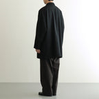 メルトンBigハーフコート #BLACK [D225-C548]