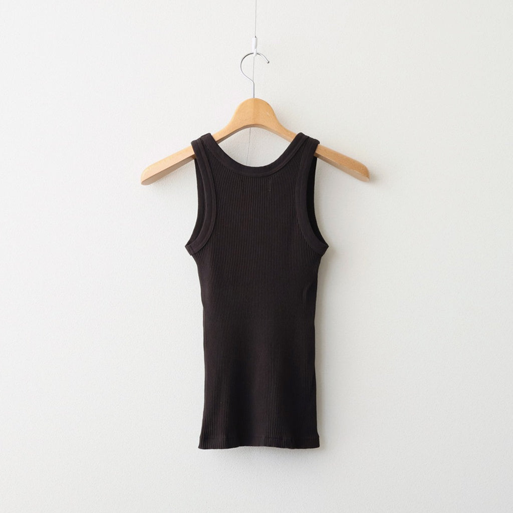 Useful Seamless Rib Tanktop #D/BRN [12610621]