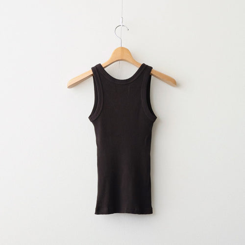 Useful Seamless Rib Tanktop #D/BRN [12610621]