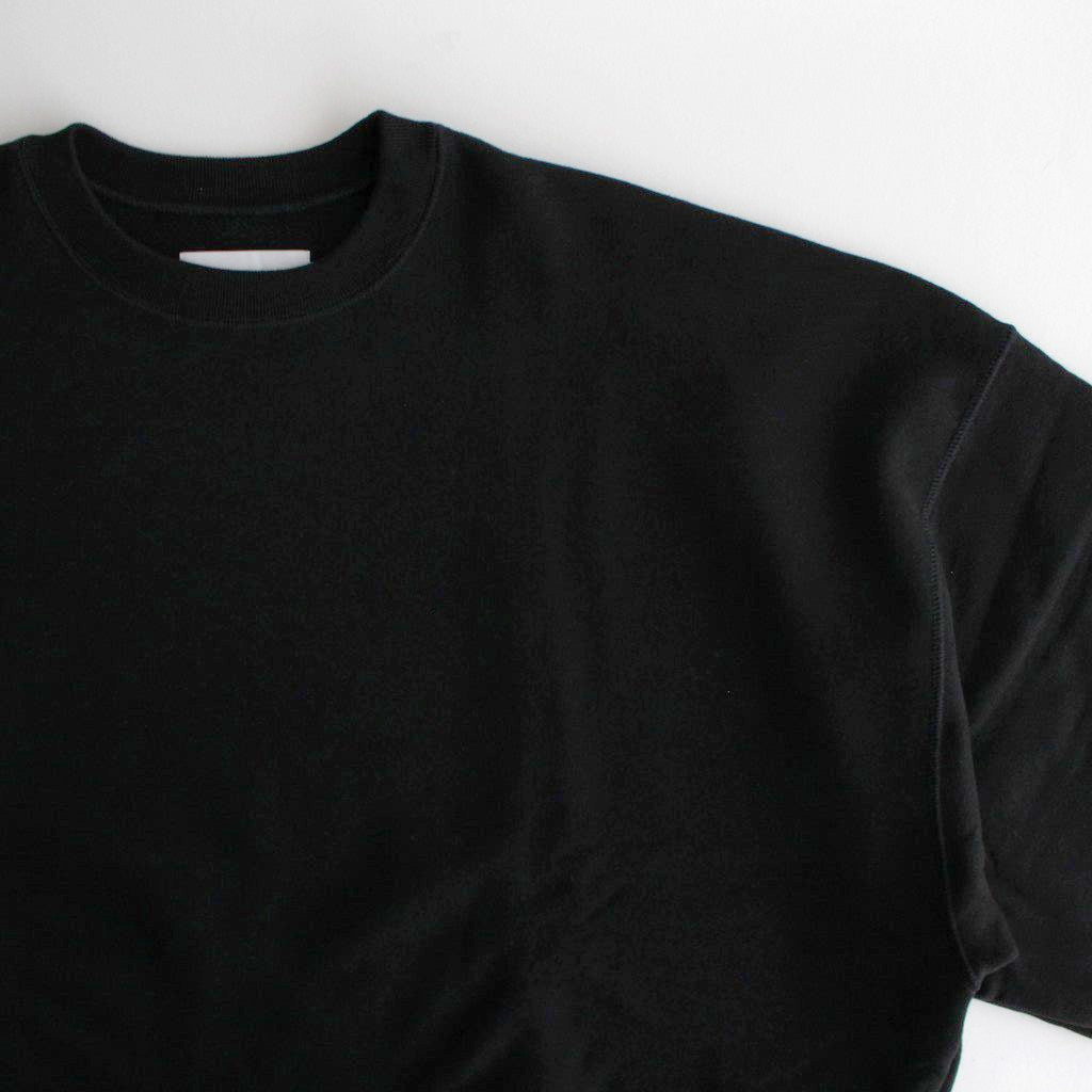 AZUMA Terry Crew Neck Sweat #BLACK [GU253-70240B]