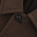 SUPER FINE WOOL MOSSER SOUTIEN COLLAR COAT #TOP BROWN [A25AC04WM]