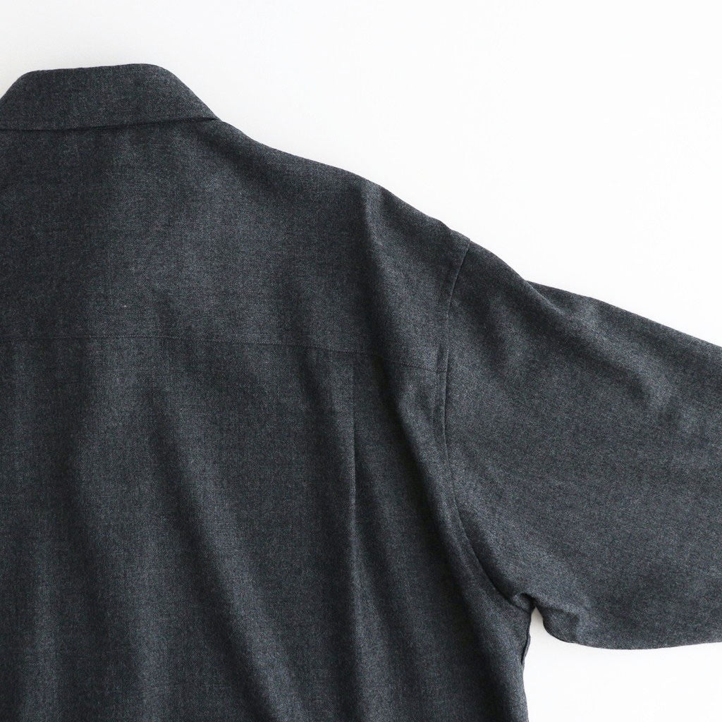 SUPER LIGHT WOOL SHIRT #TOP CHARCOAL [A26AS02OS]