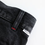 Selvage Denim Two Tuck Pants #BLACK_DARK FADE [GU253-40061DB]