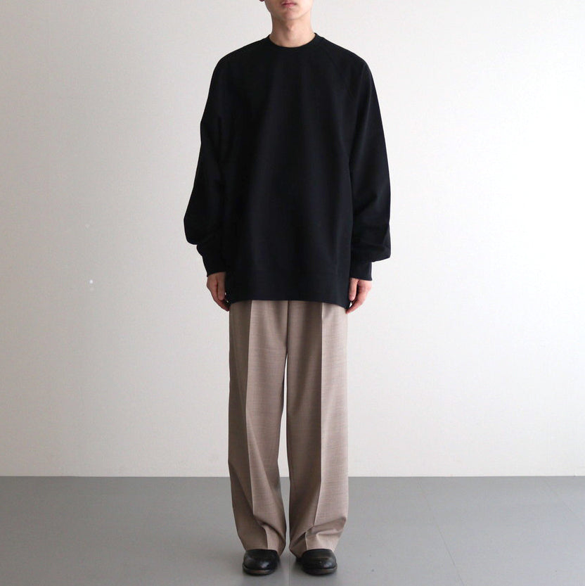 Ultra Compact Terry Crew Neck Sweater #BLACK [GM243-70142]