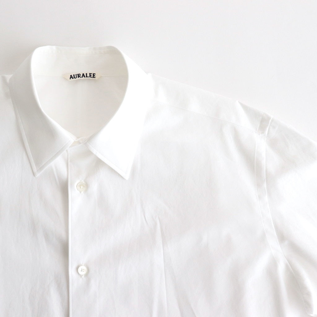 WASHED FINX TWILL SHIRT #WHITE [A25SS01TN]