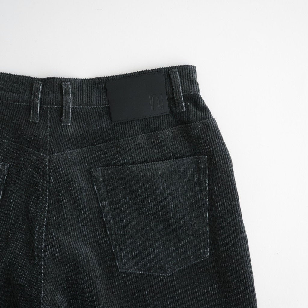 SUMI/INDIGO CORDUROY ASHLEY PANTS #BLACK [N0059]