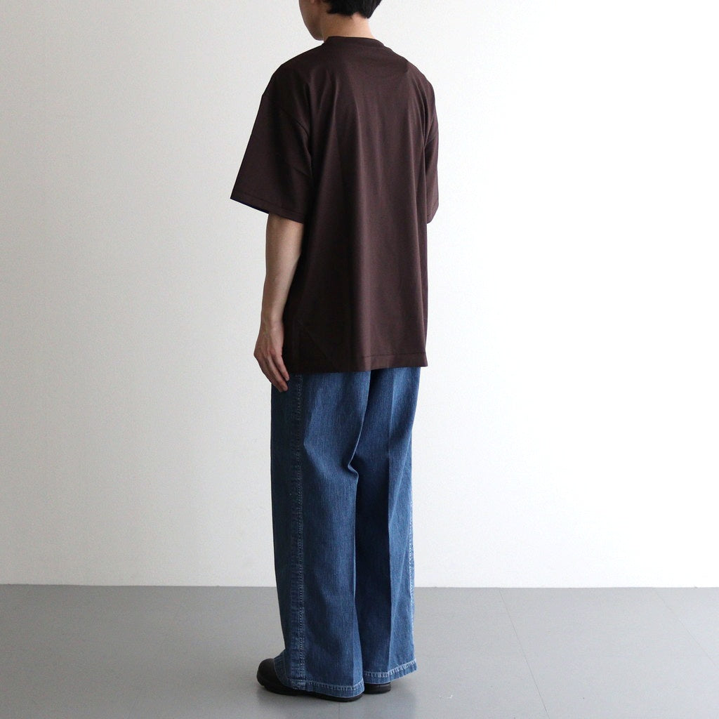 SUVIN 60/2 OVERSIZED T-SHIRT #BURGUNDY [KKAGGM0015]