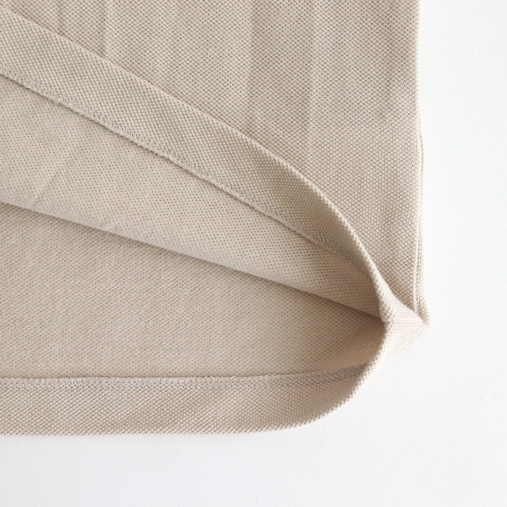 Cotton Pique Jersey S/S Skipper Polo #BEIGE [GU251-70057]