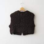 Mix Handknit Vest #D/BRN [12520525]