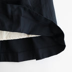 tuck skirt #d.navy [95635]