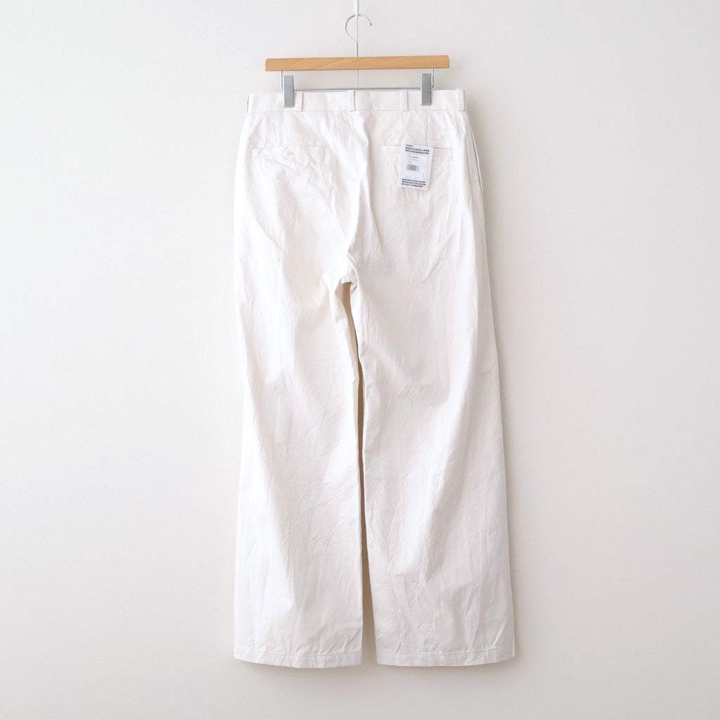 Chino Trousers - Wide #WHITE [11052603]