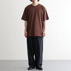 SUVIN60/2 OVERSIZED T-SHIRT #BROWN [KKAGLW0015]