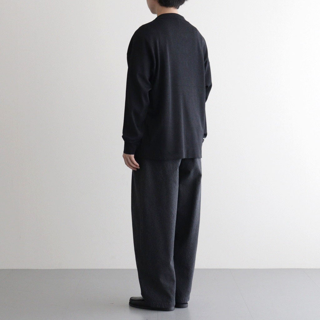Sulfur Dyed Gabardine Two Tuck Easy Pants #GRAY [GM261-40201