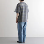 PIN BORDER S/S TEE #GRAY×YELLOW [FSC263-70090]