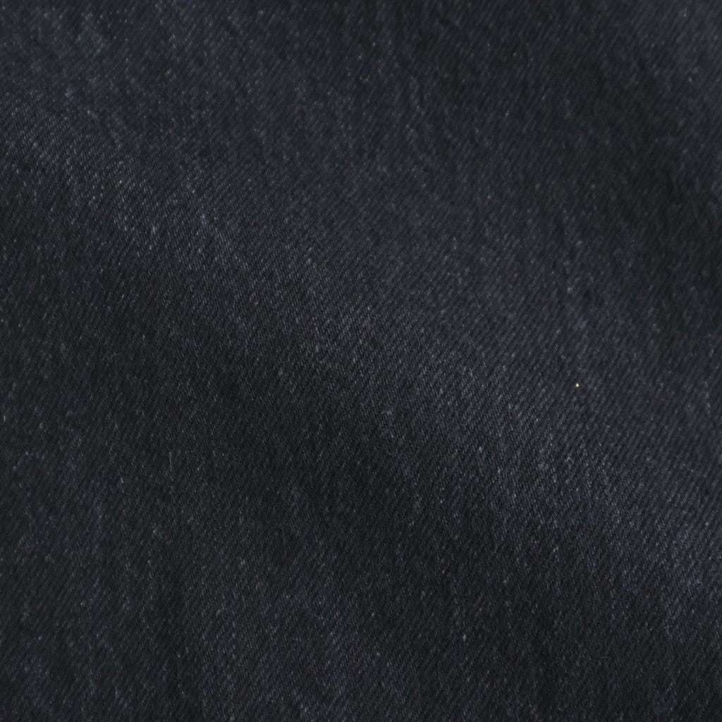 Selvage Denim Two Tuck Pants #BLACK DARK FADE [GU263-40061DB]