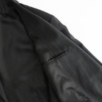 BLUEFACED WOOL JACKET #CHARCOAL NAVY STRIPE [A26AJ03BS]