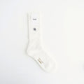 綿パイル刺繍ソックス #WHITE [HQ-K501-051]