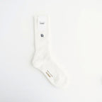 綿パイル刺繍ソックス #WHITE [HQ-K501-051]