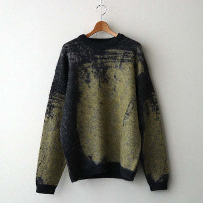 JACQUARD MOHAIR SWEATER #YELLOW [YK24FW0815S]