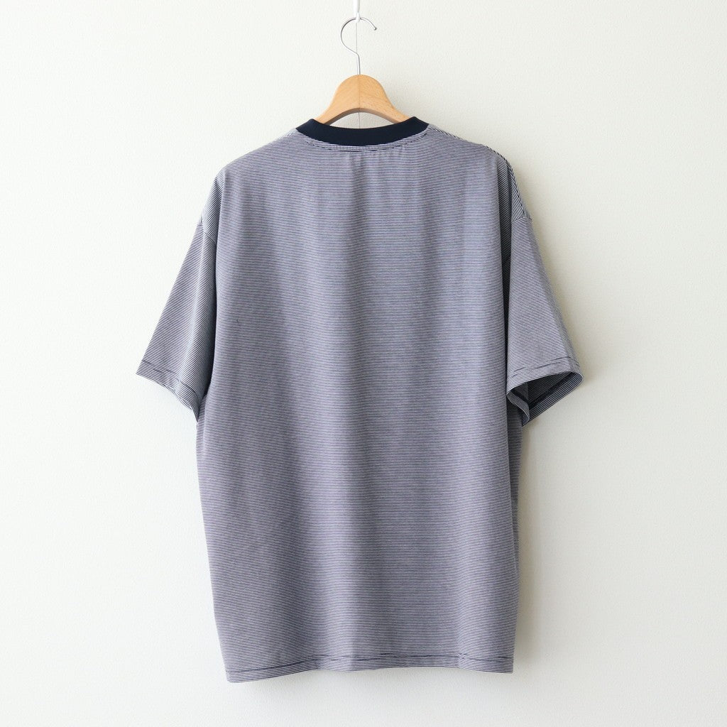 MICRO BORDER S/S TEE #WHITE×NAVY [FSC251-70115]