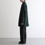 FBBBL | フランネル レーヨン・ガーメントダイ ロングブルゾン #DEEP GREEN [CW_FR026JK]