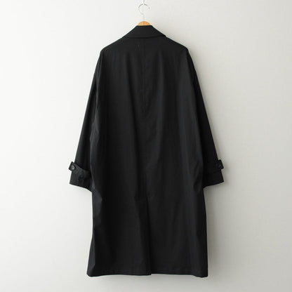 Solotex Twill Oversized Coat #BLACK [GU243-10328B]