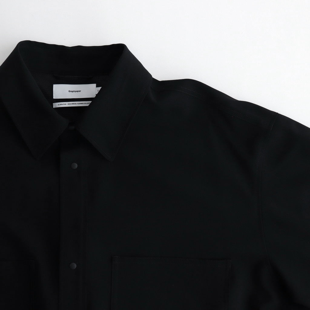 Tropical Wool Shirt Jacket #BLACK [GM251-50243]