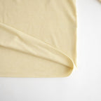 SILK BLENDED CIRCULAR RIB CREW&POLO LAYERED PULLOVER #YELLOW [KRAGLA0105]