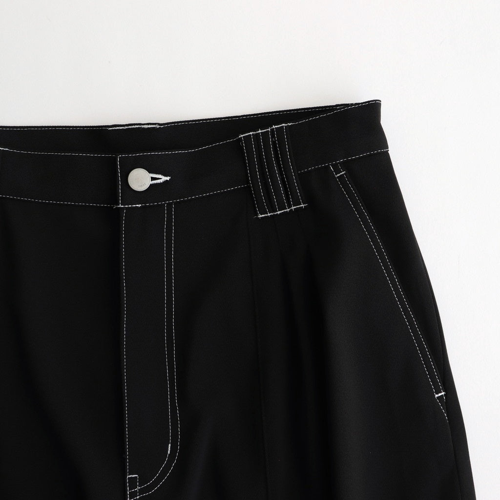 3PLEATED WIDE-LEG TROUSERS #CARBON BLACK [YK25SS0908P]