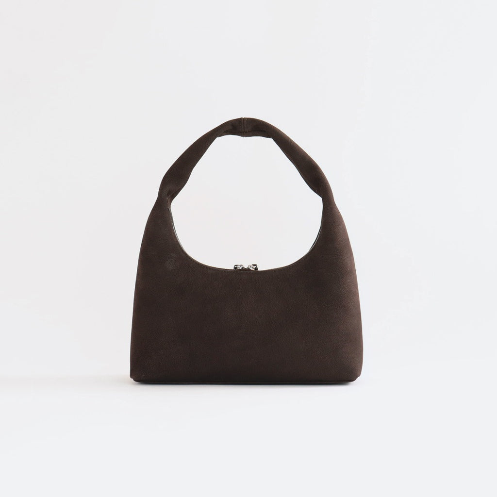 Round Leather Bag #D/BRN [12521015]