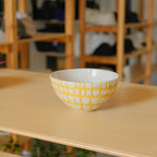 ボウル 中 貫入 #イエロー流し