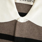 Rugby Shirt #BEIGE BROWN×BLACK [I26AW-K8]