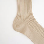 GIZA HIGH GAUGE SOCKS #BEIGE [A00S02SX-W]