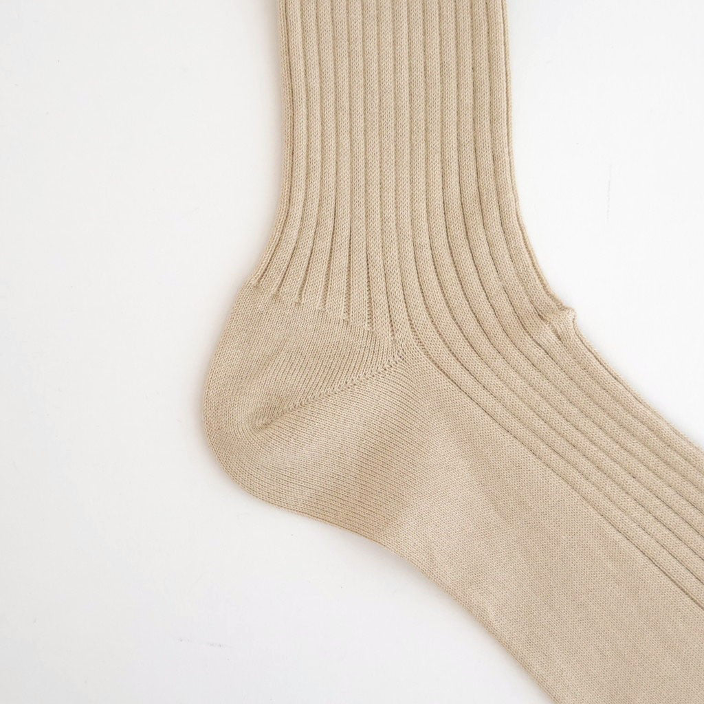 GIZA HIGH GAUGE SOCKS #BEIGE [A00S02SX-W]