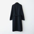SUPER FINE WOOL MOSSER SOUTIEN COLLAR COAT #BLACK [A26AC01WM]