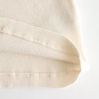 ORGANIC SOFT RIB HENLY NECK P/O #IVORY [A25SP03OT]