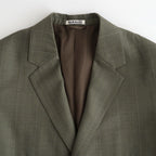BLUEFACED WOOL JACKET #OLIVE GRAY STRIPE [A26AJ03BS]
