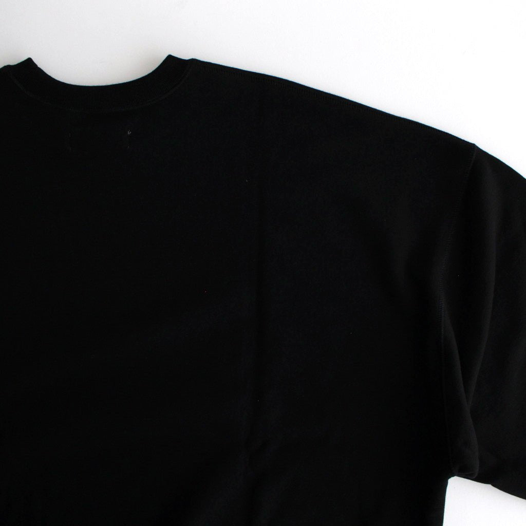 AZUMA Terry Crew Neck Sweat #BLACK [GU251-70195B]