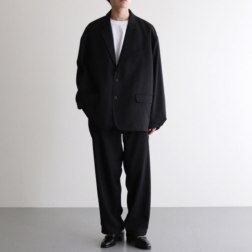 WOOLY TWILL TROUSERS #BLACK [FSC243-40178]