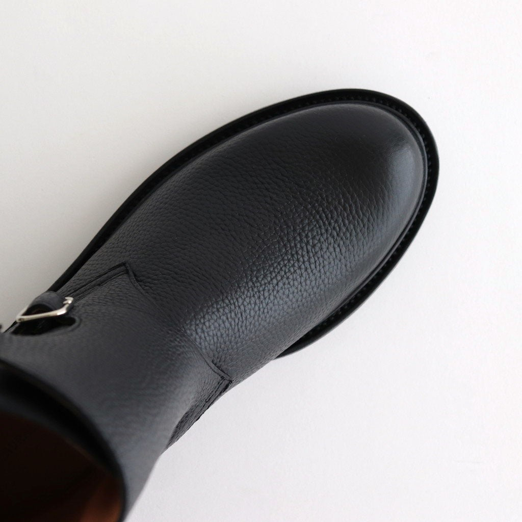 LEATHER WORK BOOTS #BLACK [A25AS01QD]